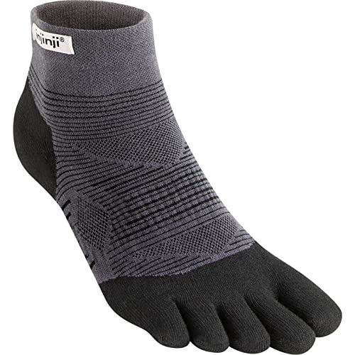 Injinji Run Original Weight Mini Crew Socken schwarz Schuhgröße S | EU 37-40 2021 Laufsocken von Injinji