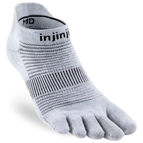 Injinji - Run Original Weight No Show - Laufsocken Gr S grau von Injinji