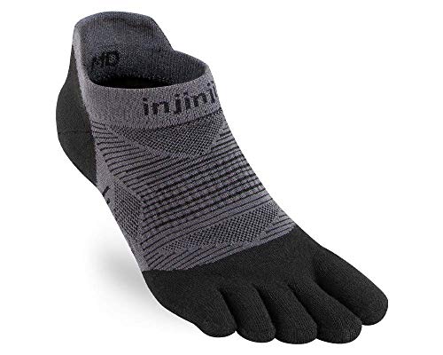 Injinji Run - Teensokken - Zwart - Unisex - No Show - Original Weight von Injinji