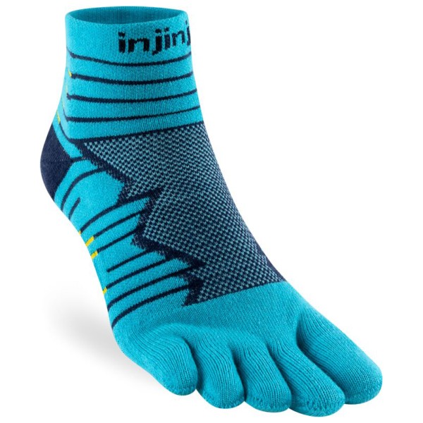 Injinji - Run Technical Mini-Crew - Laufsocken Gr S blau von Injinji