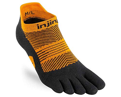 Injinji Damen Leicht – No-Show Sportsocken, Tigermuster, M von Injinji