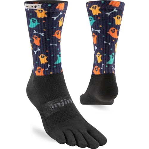 Injinji SPECTRUM TRAIL MIDWEIGHT Zehensocken CREW HAUNT L von Injinji