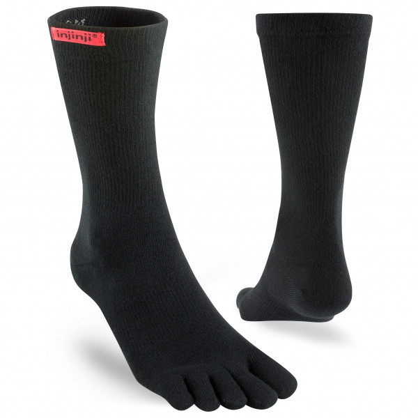Injinji - Sport Original Weight Crew - Multifunktionssocken Gr M schwarz von Injinji