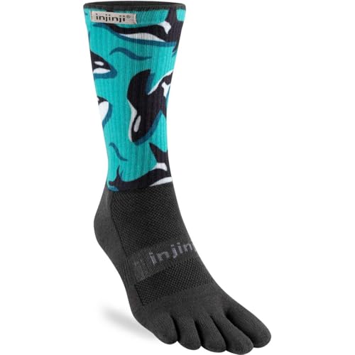 Injinji TRAIL MIDWEIGHT CREW ARTIST DESIGNED ORCAS M von Injinji