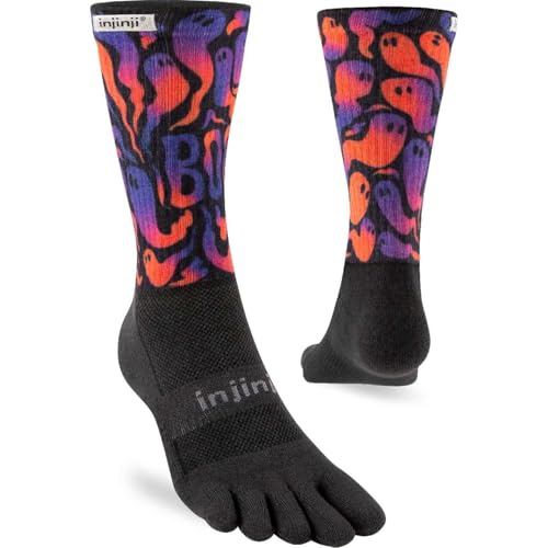 Injinji TRAIL MIDWEIGHT CREW SPECTRUM HALLOWEEN BOO L von Injinji