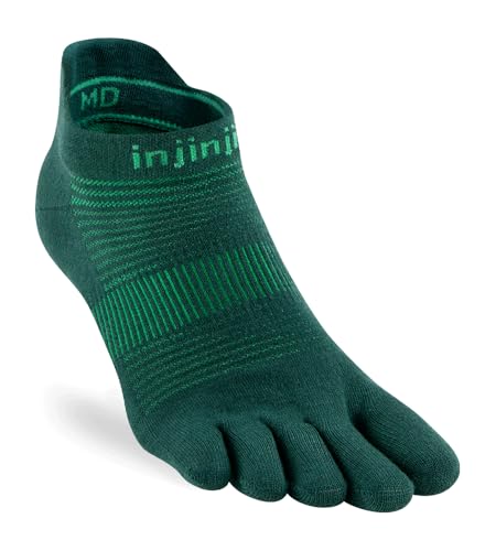 Injinji Teensokken Run Leightweight No-Show Coolmax Unisex IS281110 jade von Injinji