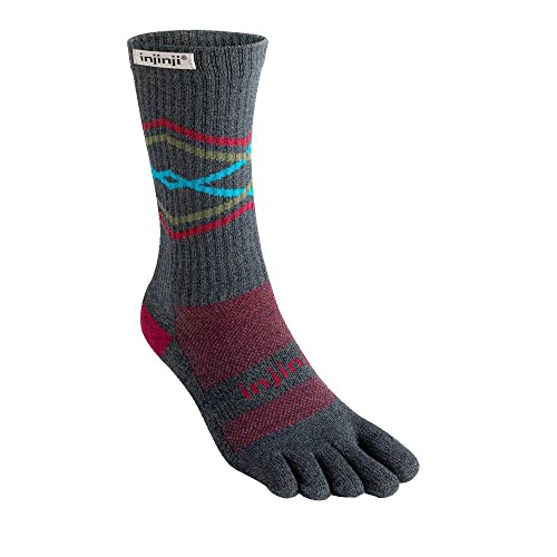 Injinji Trail Crew Xtralife Midweight Socken Peak Schuhgröße S | EU 37-40 2021 Laufsocken von Injinji