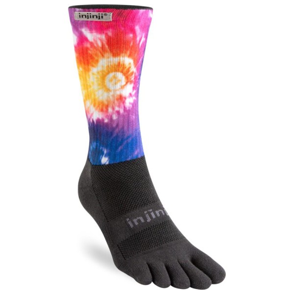 Injinji - Trail Midweight Crew Spectrum - Laufsocken Gr L schwarz von Injinji