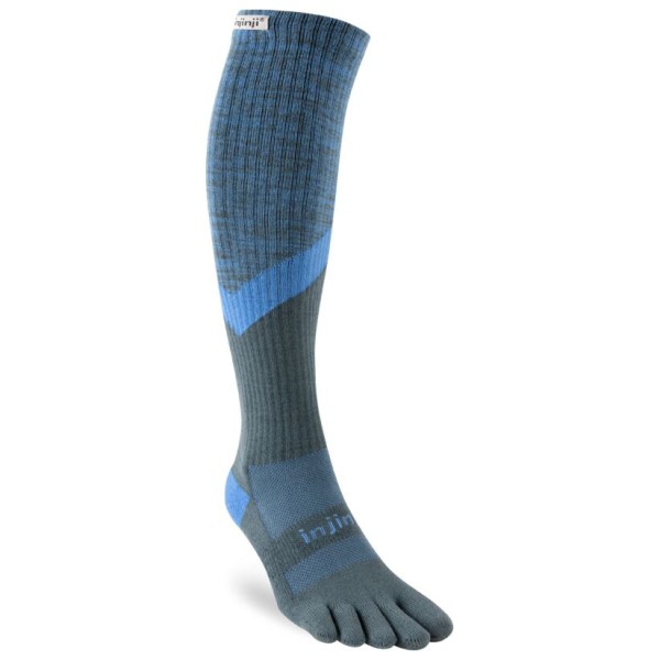 Injinji - Trail Midweight Over The Calf - Wandersocken Gr M blau von Injinji