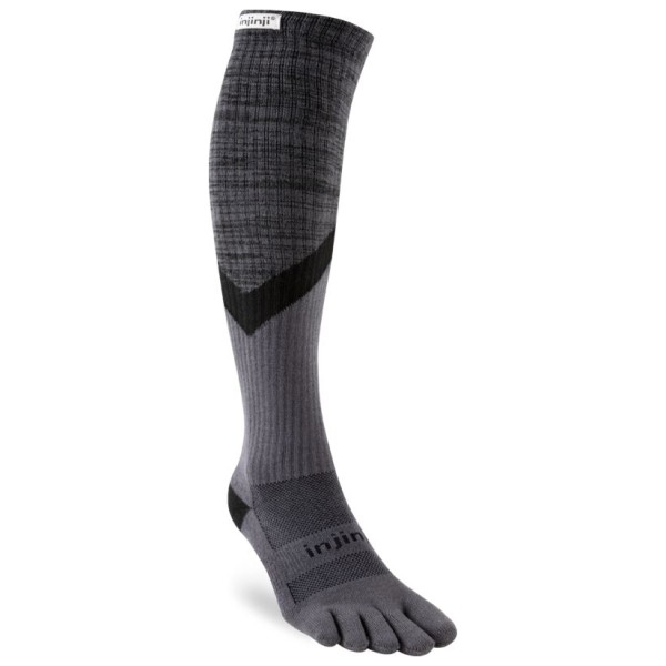 Injinji - Trail Midweight Over The Calf - Wandersocken Gr S grau von Injinji