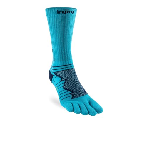 Injinji ULTRA RUN CREW PACIFIC BLUE XL (EU: 47.5+) von Injinji