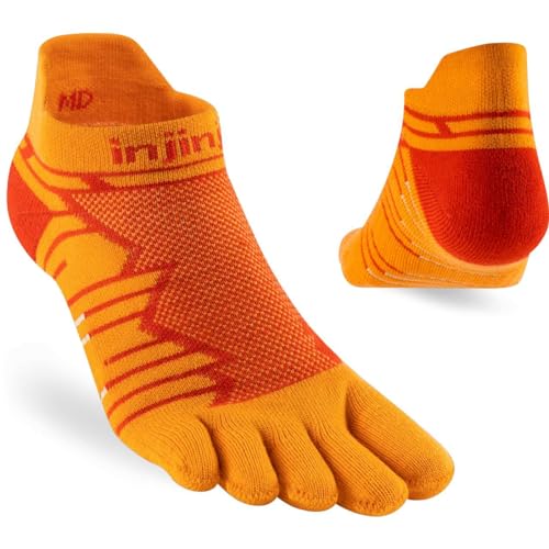 Injinji ULTRA RUN NO SHOW DESERT ORANGE L von Injinji