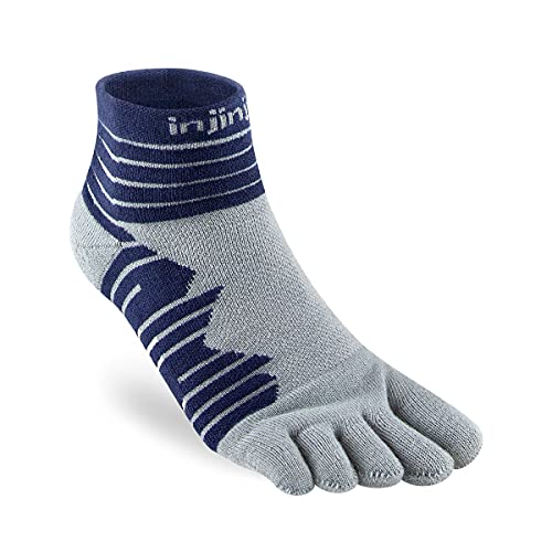 Injinji Ultra Run Mini-Crew Socken, Cobalt, L von Injinji