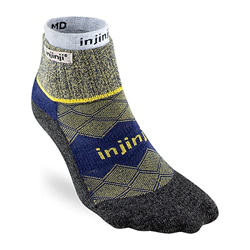 Injinji WOMEN´S LINER+RUNNER MINI-CREW CANARY M/L von Injinji