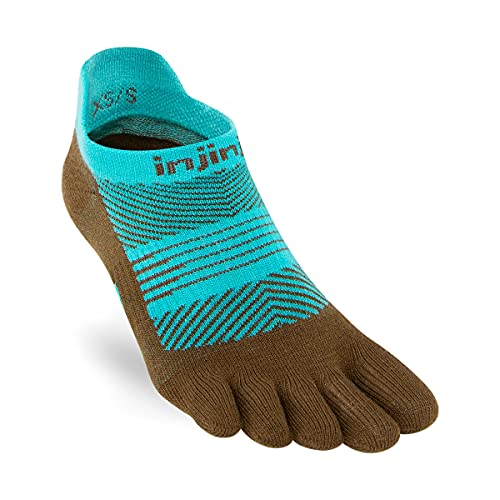 Injinji WOMEN'S RUN LIGHTWEIGHT NO-SHOW ATLANTIS M/L von Injinji