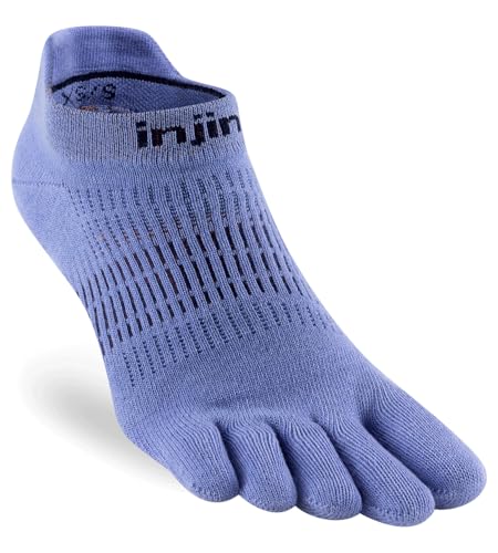 Injinji WOMEN'S RUN LIGHTWEIGHT NO-SHOW BLUEBELL M/L (EU: 40.5-44.5+) von Injinji