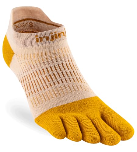 Injinji WOMEN'S RUN LIGHTWEIGHT NO-SHOW GOLDEN SPICE M/L (EU: 40.5-44.5+) von Injinji