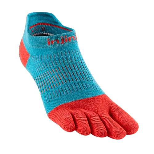 Injinji WOMEN'S RUN LIGHTWEIGHT NO-SHOW SHERBERT M/L (EU: 40.5-44.5+) von Injinji