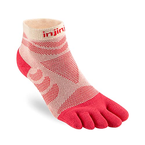 Injinji WOMEN'S RUN TECHNICAL MINI-CREW PEACH M/L von Injinji