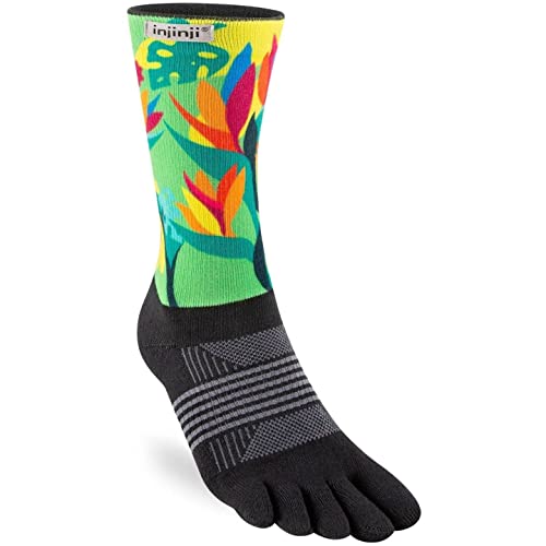 Injinji WOMEN'S SPECTRUM TRAIL MIDWEIGHT CREW WALLFLOWER M/L von Injinji