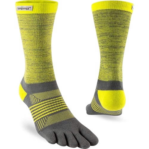 Injinji WOMEN'S TRAIL MIDWEIGHT CREW LIGHTNING XS/S von Injinji