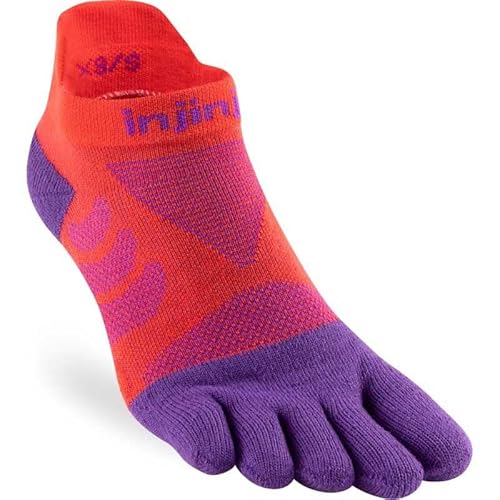 Injinji WOMEN'S ULTRA RUN NO-SHOW RAZZMATAZZ M/L (EU: 40.5-44.5+) von Injinji