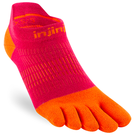 Injinji - Women's Run Lightweight No-Show - Laufsocken Gr M/L rot von Injinji