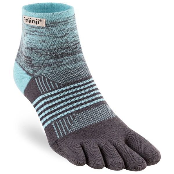 Injinji - Women's Trail Midweight Mini Crew - Wandersocken Gr XS/S grau von Injinji