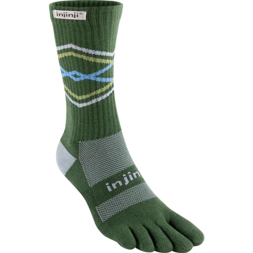 Injinji Zehensocken TRAIL MIDWEIGHT CREW FOREST S von Injinji