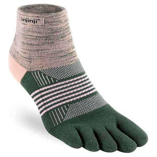 Injinji Zehensocken WOMEN'S TRAIL MIDWEIGHT MINI CREW KELP M/L von Injinji