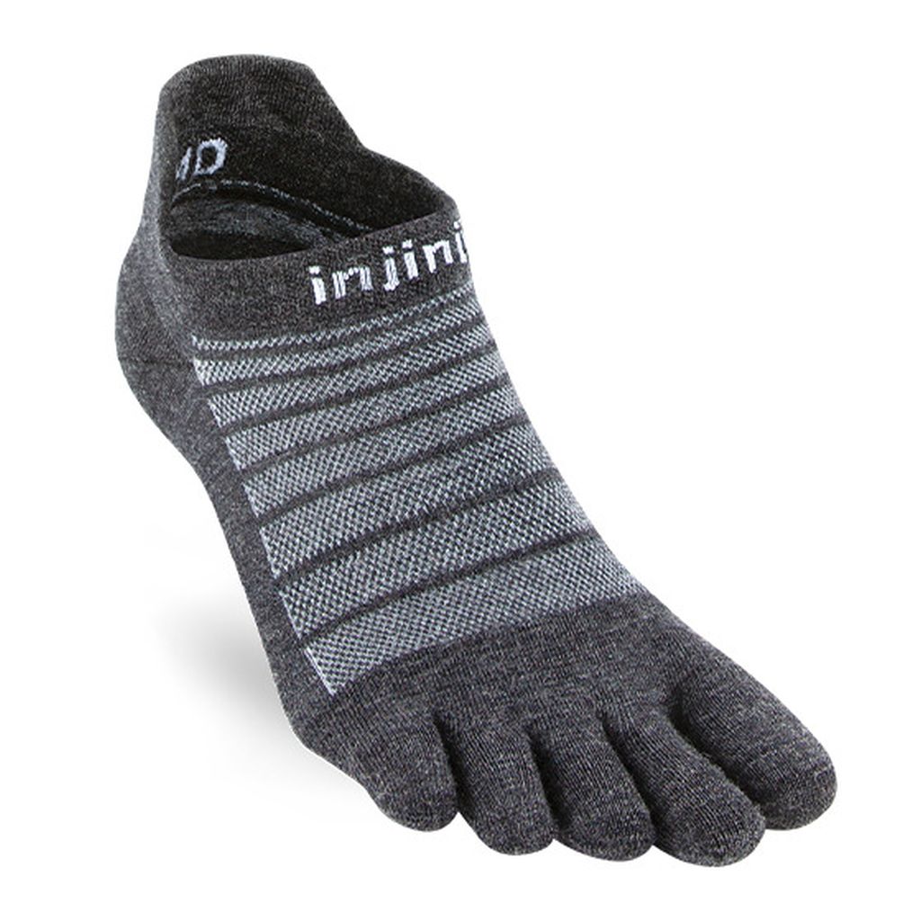 Run Lightweight No Show Wool L von Injinji