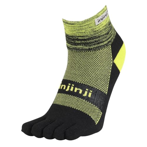 Injinji Trail Midweight Mini Crew Zehensocken für Herren, Laser, Large-X-Large von Injinji