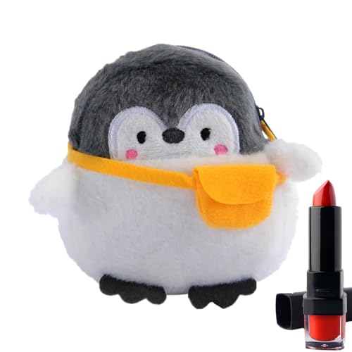 Pinguin-Münzbeutel, Geldbörse für Münzen, Niedliche Pinguin-Münztasche, Weiche Mini-Make-up-Tasche, kleine Geldbörse für Münz-Lippenstift-Kreditkartenetui Injuv von Injuv