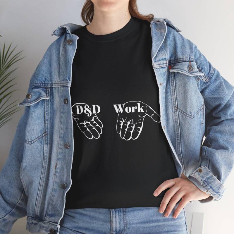 D & Oder Work Unisex Aus Schwerer Baumwolle T-Shirt - Perfekt Für Gamer, Fantasy-Liebhaber, Abenteuerabende, Geschenke, Freizeitkleidung D & Oder Work Unisex Aus Schwerer Baumwolle T-Shirt - Perfekt Für Gamer, Fantasy-Liebhaber, Abenteuerabende, Geschenke, Freizeitkleidung von Magnanimiter