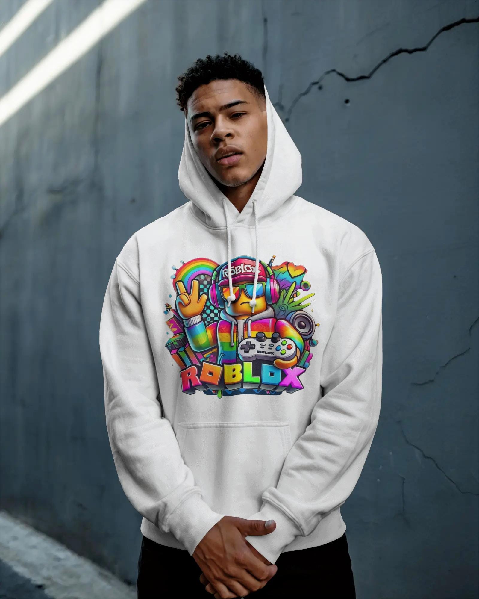 Roblox Gamer Hoodie - Farbenfroher Streetwear-Stil, Unisex Hoodie. Kostenlose Lieferung von InkVibesStore