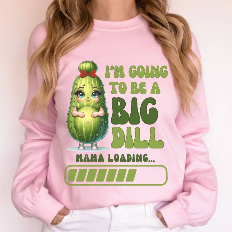 Pickle Schwangerschaftsankündigung Sweatshirt Für Mama, Personalisierte Familie Liebhaber Pullover, Lustiges Mutterschaft Shirt, Süßes Mutter von InkYourWorld
