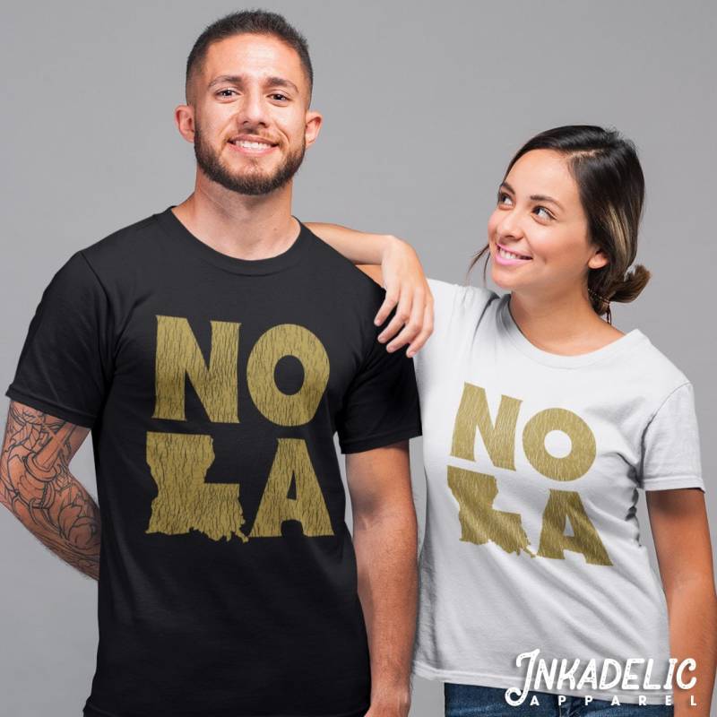 Nola Saints Inspiriertes T-Shirt // New Orleans Louisiana La Football State Native Drew Brees Alvin Kamara Michael Thomas Tshirt Nola Saints Inspiriertes T-Shirt // New Orleans Louisiana La Football State Native Drew Brees Alvin Kamara Michael Thomas Tshirt von InkadelicApparel