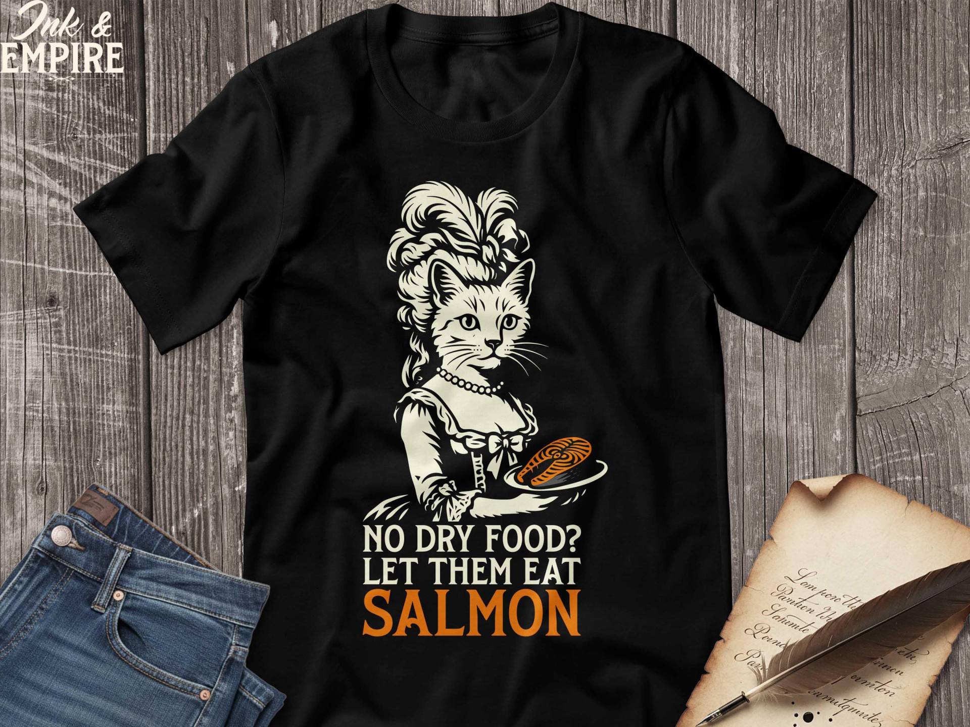 Lassen Sie Sie Lachskatzen-Hemd Essen - Marie Antoinette Meme, Lustiges Geschichtskatzen-T-stück Lassen Sie Sie Lachskatzen-Hemd Essen - Marie Antoinette Meme, Lustiges Geschichtskatzen-T-stück von InkandEmpire
