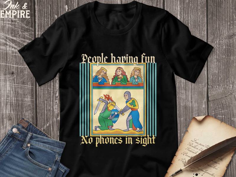 Mittelalterliches Meme T-Shirt - Geschichts-T-Shirt Mittelalterliches Meme T-Shirt - Geschichts-T-Shirt von InkandEmpire