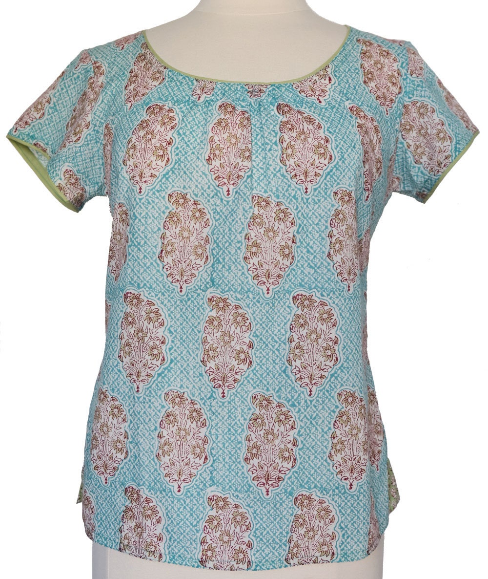 Kurzarm Sommer Top - Persischbooti Kurzarm Sommer Top - Persischbooti von Inkandblock