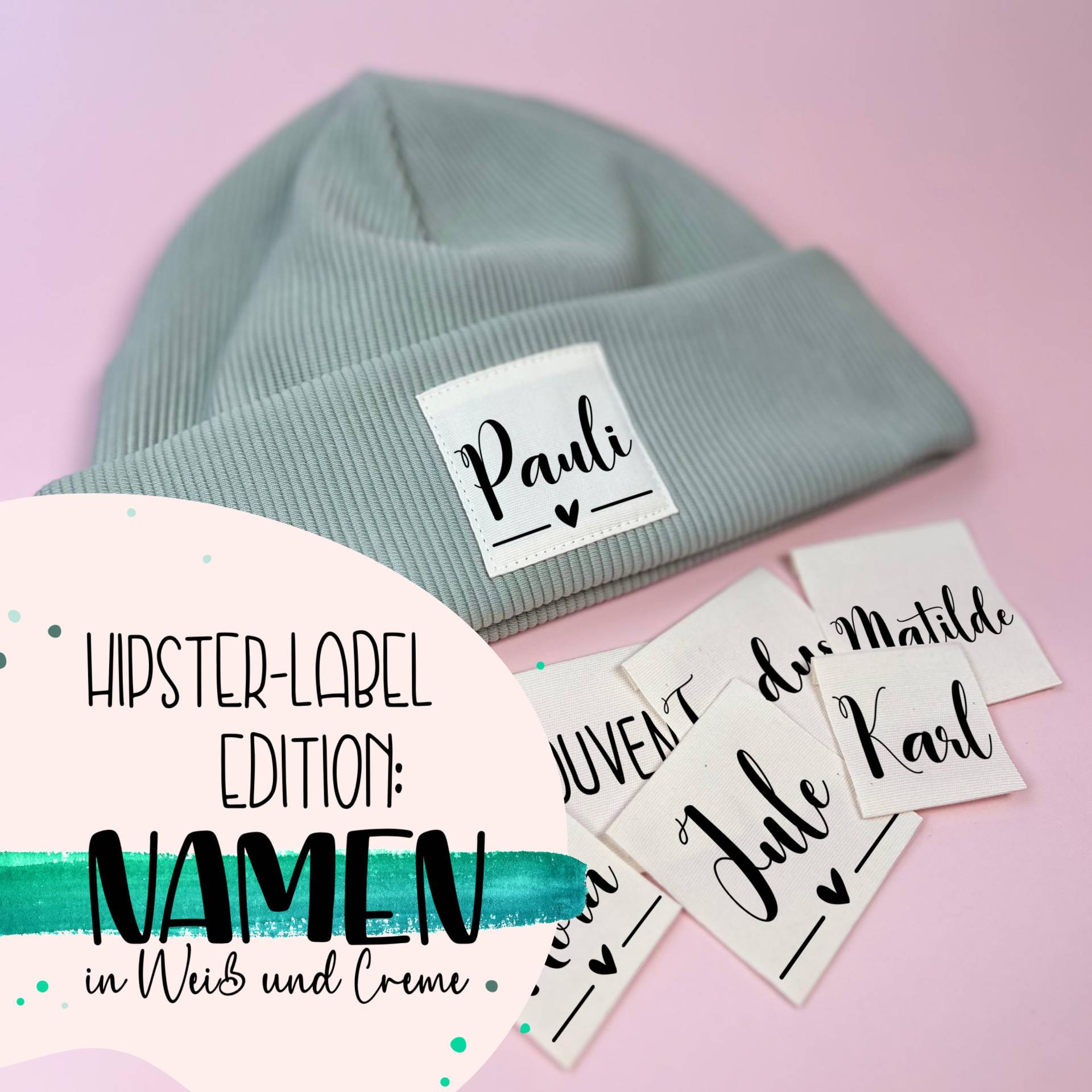 Hipster Label - Namen 100% Baumwolle in Creme Aufnäher/Patch Zum Annähen Aufnähen Diy Individuelles Design Hipster Label - Namen 100% Baumwolle in Creme Aufnäher/Patch Zum Annähen Aufnähen Diy Individuelles Design von InkiNaeht