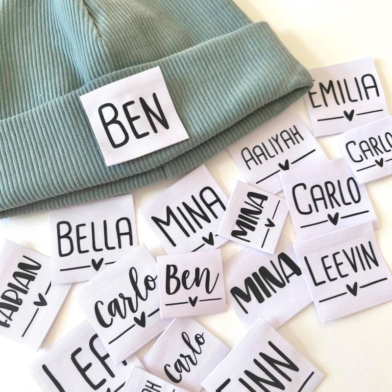Hipster Label - Namen 100% Recyceltes Polyester Weiß Aufnäher/Patch Zum Annähen Aufnähen Diy Individuelles Design Hipster Label - Namen 100% Recyceltes Polyester Weiß Aufnäher/Patch Zum Annähen Aufnähen Diy Individuelles Design von InkiNaeht