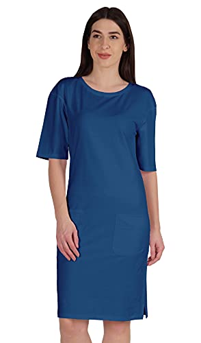 Inkmeso Frauen Regular Fit T Shirt-Kleid Armel Ellbogen Mit Fronttaschen von Inkmeso