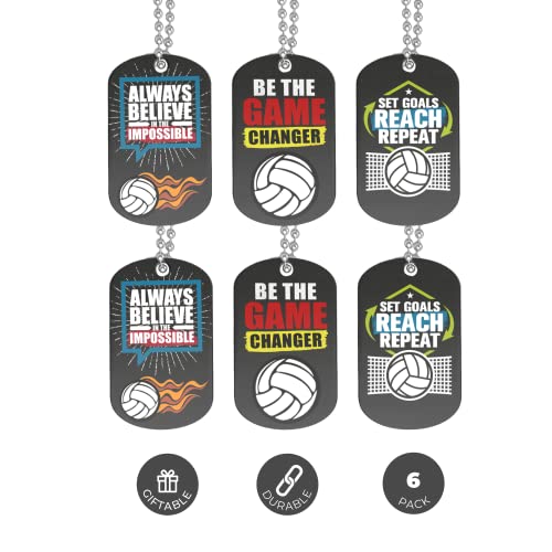 Inkstone Volleyball-Halskette, stilvoller Herren-Schmuck und Halskette für Herren, cooles Volleyball-Geschenk und Freund Geschenke für Spieler und Fans, 6 Stück Inkstone Volleyball-Halskette, stilvoller Herren-Schmuck und Halskette für Herren, cooles Volleyball-Geschenk und Freund Geschenke für Spieler und Fans, 6 Stück von Inkstone