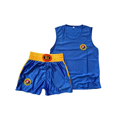 Inlefen Kinder Sanda Kleidung Jungen & Mädchen Erwachsene Boxen Set Boxing Shorts Muay Thai Kleidung Kampfsporttraining tragen Sportbekleidung von Inlefen