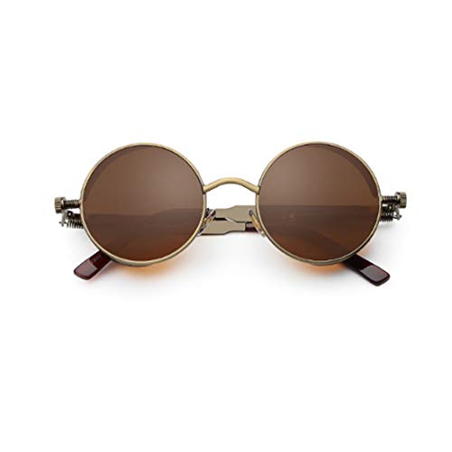 Inlefen Runde Metallrahmen Gläser Vintage Kreis Sonnenbrille für Männer und Frauen von Inlefen