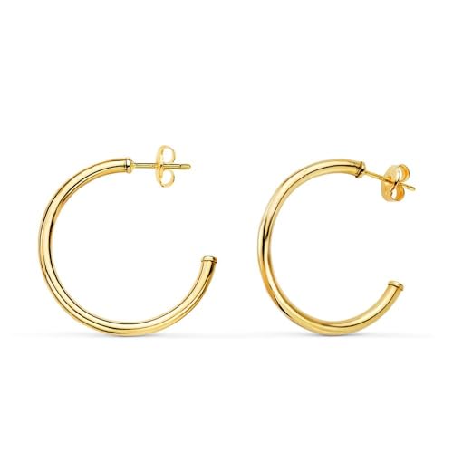 Creolen aus 18 Karat Gold, 25 mm offen und 2 mm dick. Creolen aus 18 Karat Gold, 25 mm offen und 2 mm dick. von Inmaculada Romero IR