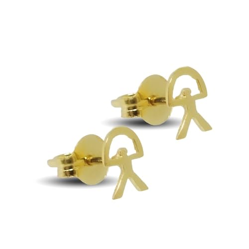 Indalo 6 mm vergoldete Ohrringe aus 925 m Sterlingsilber. Frauen von Inmaculada Romero IR