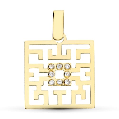 Inmaculada Romero IR 18K Gold Anhänger Square Circin Centerpro von Inmaculada Romero IR