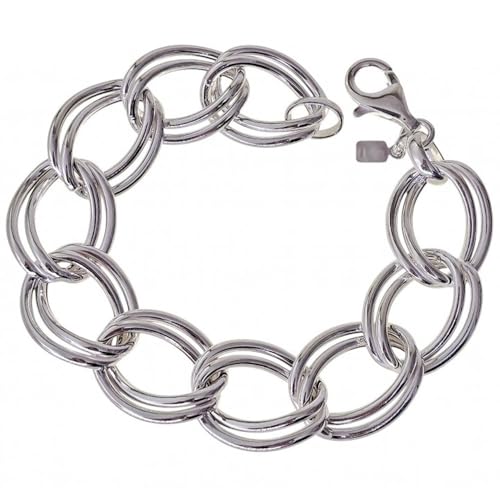Inmaculada Romero IR 925m Sterling Silber Armband hohl 19cm. glatte Griffe 21 x 17 mm. von Inmaculada Romero IR